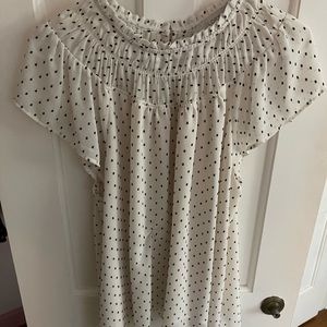 LOFT Smocked Blouse